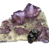 Fluorite, sphalerite<br />Elmwood Mine, Carthage, Central Tennessee Ba-F-Pb-Zn District, Smith County, Tennessee, USA<br />Specimen size 7 cm, largest fluorite 2 cm<br /> (Author: Tobi)