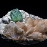 Fluorapophyllite, Stilbite<br />Jalgaon District, Maharashtra, India<br />11.5 x 7.2 cm<br /> (Author: am mizunaka)