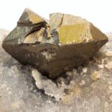 Chalcopyrite<br />Georg Mine, Willroth, Flammersfeld, Altenkirchen (Westerwald), Siegerland, Rhineland-Palatinate/Rheinland-Pfalz, Germany<br />FOV 3 cm<br /> (Author: Tobi)