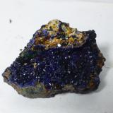 Azurita<br />Mina Linda Mariquita, El Molar, Comarca Priorat, Tarragona, Cataluña / Catalunya, España<br />3x2,5cm<br /> (Autor: heat00)
