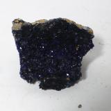 Azurita<br />Mina Linda Mariquita, El Molar, Comarca Priorat, Tarragona, Cataluña / Catalunya, España<br />2x2cm aprox<br /> (Autor: heat00)