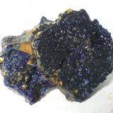 Azurita<br />Mina Linda Mariquita, El Molar, Comarca Priorat, Tarragona, Cataluña / Catalunya, España<br />6x4cm<br /> (Autor: heat00)