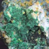 BrochantitaMina Linda Mariquita, El Molar, Comarca Priorat, Tarragona, Cataluña / Catalunya, España4 x 3 x 2 cm (Autor: karbu8)