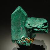 Malachite<br />Sacramento Pit, Sacramento Hill, Bisbee, Warren District, Mule Mountains, Cochise County, Arizona, USA<br />2.7 x 3.1 cm<br /> (Author: crosstimber)