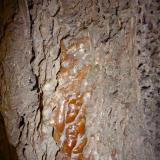 Caliza.
Entre las masas de calizas porosas podemos encontrarnos con sorpresas, como esta masa de caliza compacta, brillante y "supercoloreada"
Monasterio de Piedra. Nuévalos. Zaragoza
Ancho de imagen 40 cm (Autor: María Jesús M.)