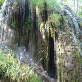 Caliza.
A medida que cesa el flujo de agua, el carbonato se deposita sobre la vegetación, dando masas calizas como las de la parte inferior derecha.
Monasterio de Piedra. Nuévalos. Zaragoza (Autor: María Jesús M.)