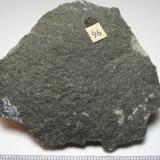 Espilita
Conwy, Gales, Reino Unido
6’5 x 5’5 cm.
Un basalto (s. l.) alterado de un afloramiento de lavas almohadilladas. (Autor: prcantos)