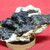 Azurite<br />Tsumeb Mine, Tsumeb, Otjikoto Region, Namibia<br />55x35mm<br /> (Author: Heimo Hellwig)