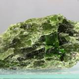 Diópsido<br />Araçuaí, Vale do Jequitinhonha, Minas Gerais, Brasil<br />42x28 mm<br /> (Autor: Juan Espino)