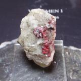 Cinabrio<br />Mina Almadén, Almadén, Comarca Valle de Alcudia, Ciudad Real, Castilla-La Mancha, España<br />25x40 mm<br /> (Autor: Ignacio)