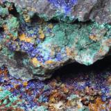 AzuritaMina Linda Mariquita, El Molar, Comarca Priorat, Tarragona, Cataluña / Catalunya, España7 x 5 x 3 cm (Autor: karbu8)