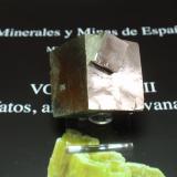 Pirita<br />Mina Ampliación a Victoria, Sierra de Alcarama, Navajún, Comarca Cervera, La Rioja, España<br />30x30 mm<br /> (Autor: Ignacio)