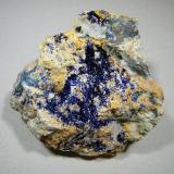 Azurite<br />Tsumeb Mine, Tsumeb, Otjikoto Region, Namibia<br />110x110mm<br /> (Author: Heimo Hellwig)