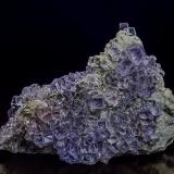 Fluorite<br />La Viesca Mine, La Collada mining area, Huergo, Siero, Comarca Oviedo, Principality of Asturias (Asturias), Spain<br />14.3 x 7.0 cm<br /> (Author: am mizunaka)