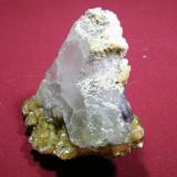 Fluorite with muscoviteBrandberg area, Erongo Region, Namibia85x80x15mm (Author: Heimo Hellwig)
