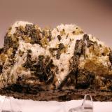 Titanite and Epidote<br />Capelinha, Vale do Jequitinhonha, Minas Gerais, Brazil<br />H:4.5 cm x W:7.5 cm x D:3.5 cm<br /> (Author: Adrian Pripoae)