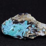 Malaquita con azurita<br />Mina Les Ferreres, Rocabruna, Camprodon, Comarca Ripollès, Gerona / Girona, Cataluña / Catalunya, España<br />6 x 3 x 2 cm<br /> (Autor: karbu8)