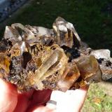 Quartz with goethite<br />Ceres, Warmbokkeveld Valley, Ceres, Valle Warmbokkeveld, Witzenberg, Cape Winelands, Western Cape Province, South Africa<br />115 x 70 x 65 mm<br /> (Author: Pierre Joubert)