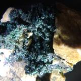 Malaquita<br />Mina Aprovechado, El Pinar de Bédar, Bédar, Comarca Levante Almeriense, Almería, Andalucía, España<br />encuadre de 2,5 cm<br /> (Autor: srm13151)