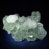 Fluorita y Calcita.<br />Mina Dongshan, Xianghualing, Linwu, Prefectura Chenzhou, Provincia Hunan, China<br />90x70 mm.<br /> (Autor: Jesus Franquesa Baucells)