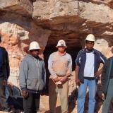 Photo 4.  Mine inspection by traditional Aboriginal owners in June 2015. Photo: Anne Pye, CLC. (Author: crocoite)