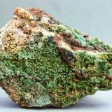 TurquesaPermiso de Investigación Anabel, Cerro de las Minas, Mérida, Comarca Tierra de Mérida - Vegas Bajas, Badajoz, Extremadura, España83x54x23 mm (Autor: Juan Espino)