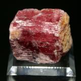 Rhodochrosite<br />Takatori Mine, Shirosato-machi, Higashi-Ibaraki-gun, Ibaraki Prefecture, Kanto Region, Honshu Island, Japan<br />3.3 x 2.8 cm<br /> (Author: Don Lum)