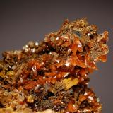 Wulfenite<br />Aurora Mine, Cuchillo Parado, Municipio Coyame del Sotol, Chihuahua, Mexico<br />7.0 x 8.5 cm FOV~3.5 cm<br /> (Author: crosstimber)