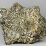 Pirita<br />Mina Las Cruces, Gerena-Guillena-Salteras, Comarca Sierra Norte, Sevilla, Andalucía, España<br />86X59X62 mm<br /> (Autor: Juan Espino)