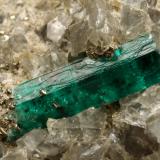 Beryl (variety emerald), Dolomite, Pyrite<br />Chivor mining district, San Gregorio Mine, Municipio Chivor, Eastern Emerald Belt, Boyacá Department, Colombia<br />30x29x41mm, main xl=10mm<br /> (Author: Fiebre Verde)