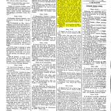 Página 2 del Boletín Oficial de la Provincia de Badajoz, de fecha 26/11/1898, donde se publica la solicitud y la admisión de la mina "Novísimo San Fernando", con nº 4473, de hierro, y 20 pertenencias de superficie (Autor: Inma)