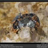 Hematite and Rutile<br />La Lauzière Massif, Saint-Jean-de-Maurienne, Savoie, Auvergne-Rhône-Alpes, France<br />fov 8mm<br /> (Author: ploum)