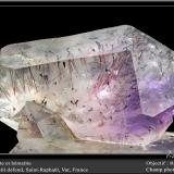 Quartz (variety amethyst) with Hematite inclusionsLe Petit Défend, Saint Raphael, Draguignan, Var, Provence-Alpes-Côte d'Azur, Franciafov 18 mm (Author: ploum)