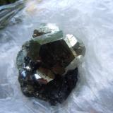 Pyrite on Hematite<br />Rio Marina, Elba Island, Livorno Province, Tuscany, Italy<br />5.1 x 5.1 cm<br /> (Author: Casimir Sarisky)