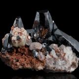 Hematite with Calcite<br />N'Chwaning mining area, Kuruman, Kalahari manganese field (KMF), Northern Cape Province, South Africa<br />11,0	x	7,5	x	7,5	cm<br /> (Author: MIM Museum)