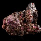 Painite with Corundum<br />Ohngaing, Mogok Valley, Mogok Township, Pyin-Oo-Lwin District, Mandalay Region (Mandalay Division), Myanmar (Burma)<br />9,5	x	5,0	x	8,5	cm<br /> (Author: MIM Museum)