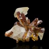 Orpiment<br />Jiepaiyu Mine (Shimen Mine), Shimen County, Changde Prefecture, Hunan, China<br />11,0	x	9,5	x	9,0	cm<br /> (Author: MIM Museum)