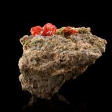 Wulfenite<br />Nakhlak Mine, Madan-e Nakhlak, Anarak District, Nain, Isfahan Province, Iran<br />10,0 x 13,0 x 7,0 cm<br /> (Author: MIM Museum)