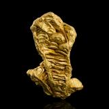 Gold<br />Alta Floresta District, Juruena-Teles Pires Mineral Province, Mato Grosso, Brazil<br />3.5 x 1.5 x 5.5 cm<br /> (Author: MIM Museum)