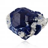 Lazurite<br />Sar-e Sang, Koksha Valley, Khash & Kuran Wa Munjan Districts, Badakhshan Province, Afghanistan<br />10,0	 x	8,0	x	6,5	cm<br /> (Author: MIM Museum)