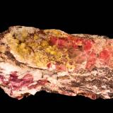 Calcita (variedad cobaltífera), AragonitoSolita Mine, Peramea, Baix Pallars, Comarca Pallars Sobirà, Lérida / Lleida, Catalonia / Catalunya, Spain21 x 8,7 x 8 cm (Autor: Carles)