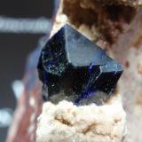 Azurita<br />Kerrouchen, Provincia Khénifra, Región Beni Mellal-Khenifra, Marruecos<br />35x60 mm<br /> (Autor: Ignacio)