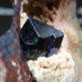 Azurita<br />Kerrouchen, Provincia Khénifra, Región Beni Mellal-Khenifra, Marruecos<br />35x60 mm<br /> (Autor: Ignacio)