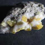 AzufreSulphur Mines, La Serrata, Lorca, Comarca Alto Guadalentín, Region of Murcia (Murcia), Spain4''5 x 2 cm. (Autor: prcantos)