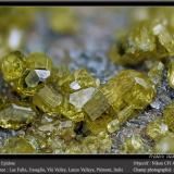 Epidote<br />Falin Lake, Usseglio, Val di Viù / Viù Valley, Lanzo Valleys (Valli di Lanzo), Metropolitan City of Turin Province, Piedmont (Piemonte), Italy<br />fov 4.5 mm<br /> (Author: ploum)