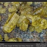 EpidoteLago Falin, Usseglio, Val di Viù / Valle Viù, Valles Lanzo (Valli di Lanzo), Provincia Ciudad metropolitana de Turín, Piamonte (Piemonte), Italiafov 4.5 mm (Author: ploum)