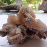 Stilbite and Laumontite<br />Pune District (Poonah District), Maharashtra, India<br />8x6,5x7,4cm<br /> (Author: Dave van Bladel)