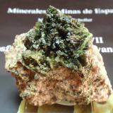 Epidota<br />Barranc de les Collades, Pantà d'Escales, Casterner de les Olles, Tremp, Comarca Pallars Jussà, Lérida / Lleida, Cataluña / Catalunya, España<br />55x55 mm<br /> (Autor: Ignacio)