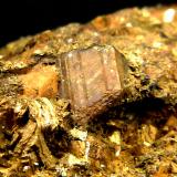 Casiterita<br />Vilches, Comarca El Condado, Jaén, Andalucía, España<br />5 x 5 mm.<br /> (Autor: Felipe Abolafia)