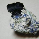 Azurite<br />Tsumeb Mine, Tsumeb, Otjikoto Region, Namibia<br />60x40mm<br /> (Author: Heimo Hellwig)